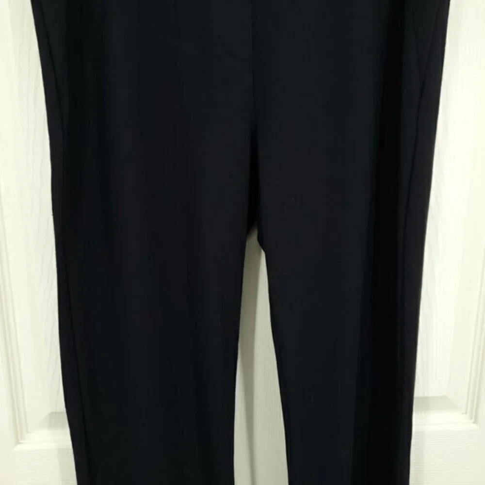 Betabrand Classic Dress Yoga Pants Straight Leg Pull On L Black